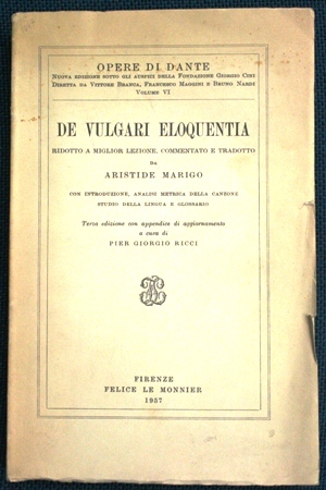 de vulgari eloquentia - dante alighieri