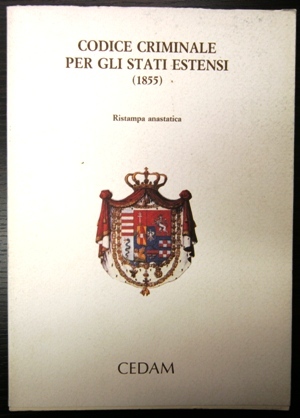 Codice Criminale per gli Stati Estensi 1855