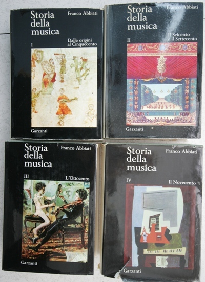 storia della musica in 4 volumi