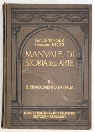 manuale di storia dell arte III° il rinascimento in Italia