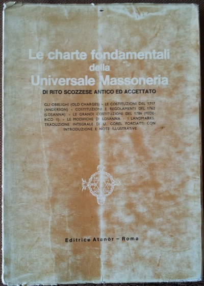 Le charte fondamentali della universale massoneria