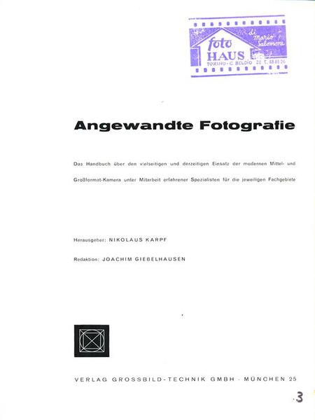 Angewandte fotografie