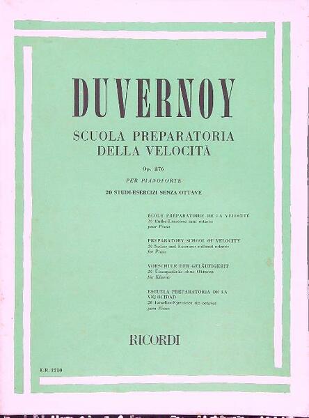 Scuola preparatoria della velocita' Op. 276