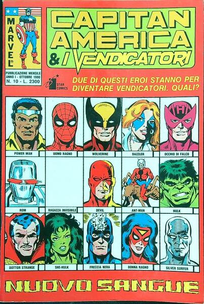 Capitan America & i Vendicatori n. 10/ottobre 1990