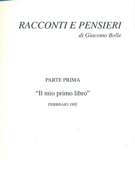 Racconti e pensieri