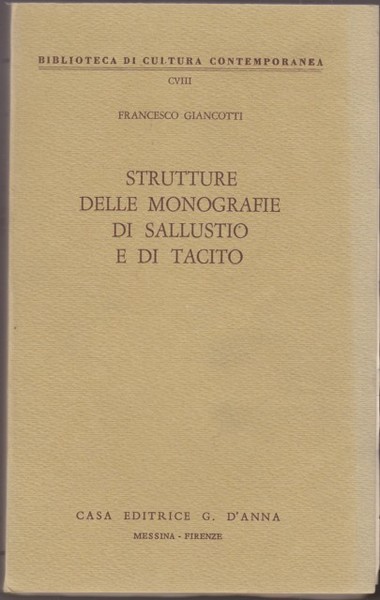 Strutture delle monografie di Sallustio e di Tacito