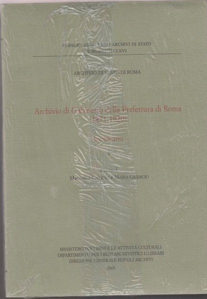Archivio di Gabinetto della Prefettura di Roma 1871-1920