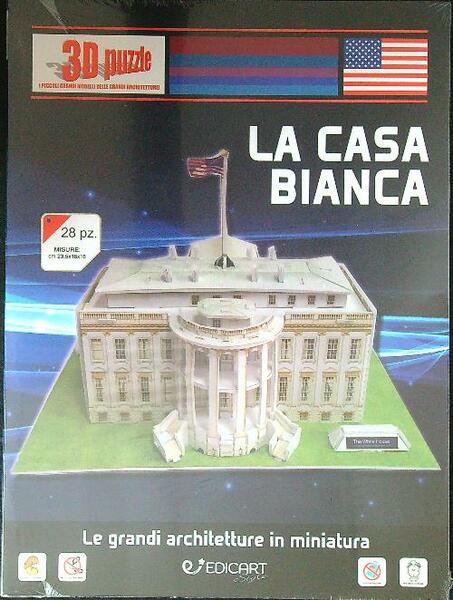 La Casa Bianca. 3D Puzzle. 28 pz. Le grandi architetture …