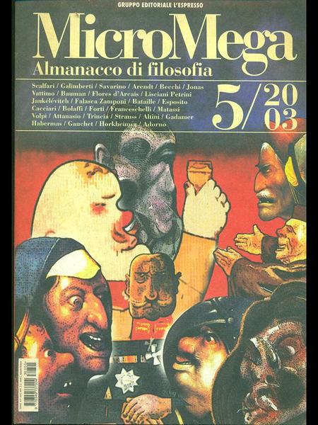 Micromega 5/2003 - Almanacco di filosofia
