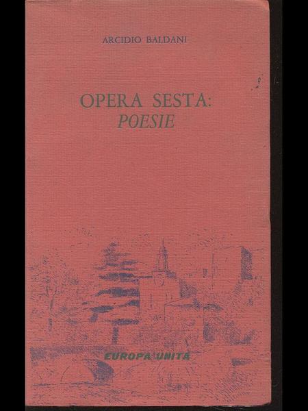 Opera sesta: Poesie