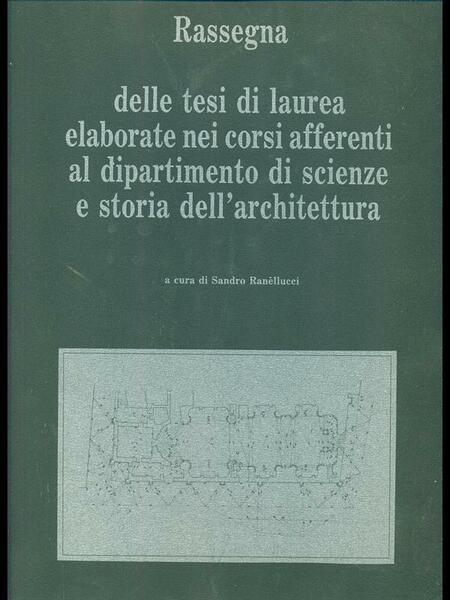 Rassegna delle tesi di laurea elaborate nei corsi afferenti al …
