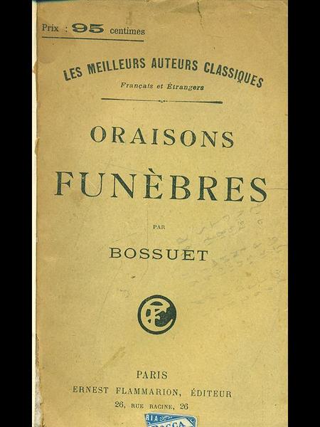 Oraisons funebres