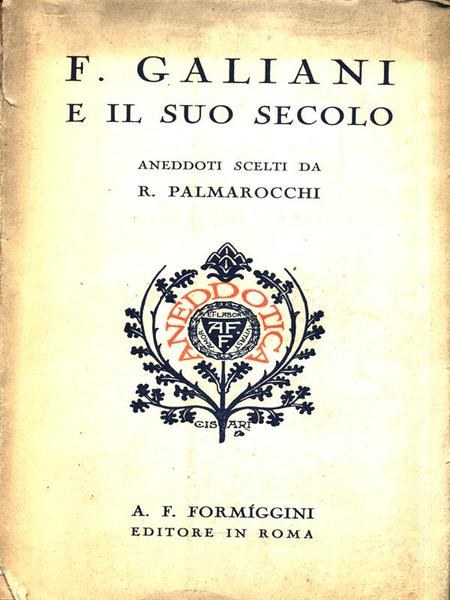 F. Galiani e il suo secolo