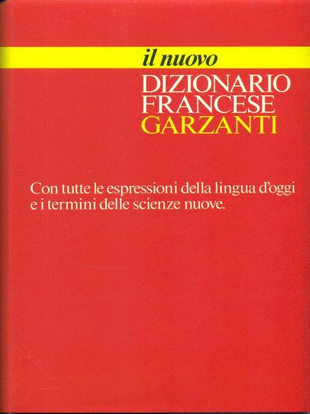 Il nuovo dizionario francese Garzanti