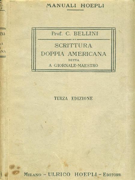 Scrittura doppia americana detta a giornale-maestro