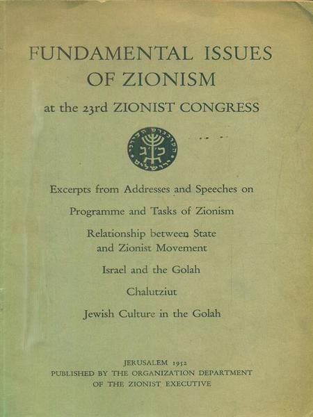 Fundamental Issues of zionism