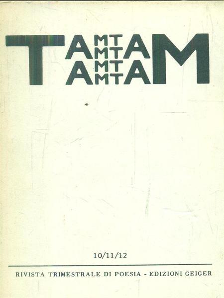 Tam Tam. 10/11/12