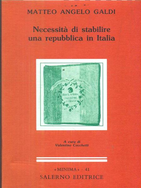 Necessità di stabilire una Repubblica in Italia