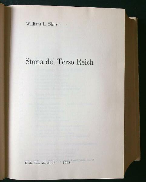 Storia del terzo Reich