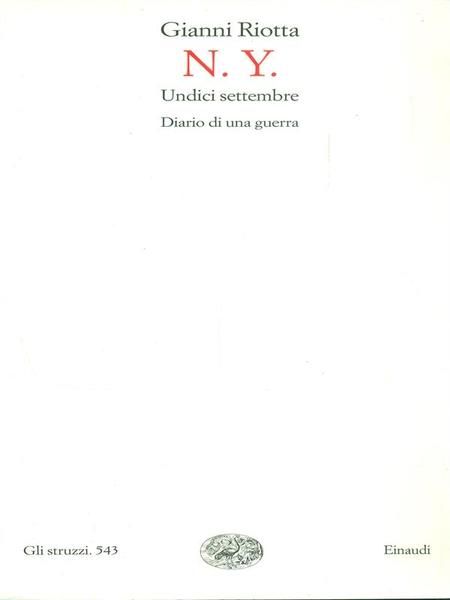 N.Y. undici settembre. Diario di una guerra