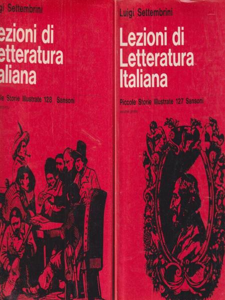 Lezioni di letteratura italiana 2 vv
