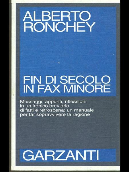 Fin di secolo in fax minore