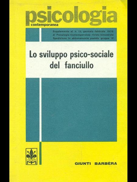 Lo sviluppo psico sociale del fanciullo