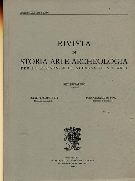 Rivista di storia arte archeologia per le province di Alessandria …