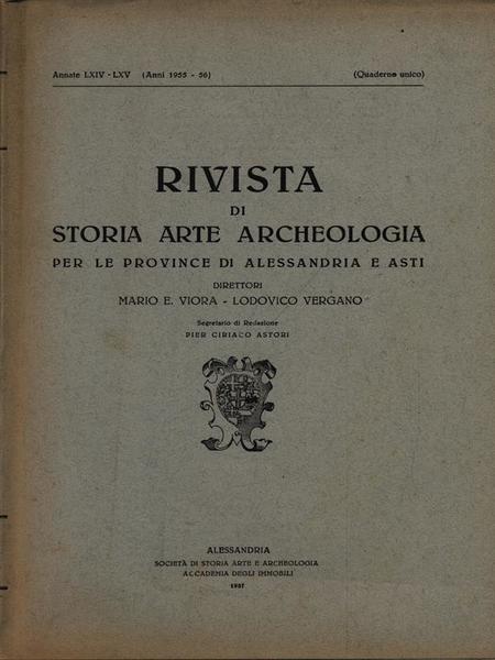 Rivista di storia arte archeologia per le province di Alessandria …