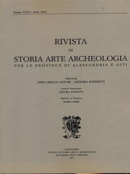 Rivista di storia arte archeologia per le province di Alessandria …