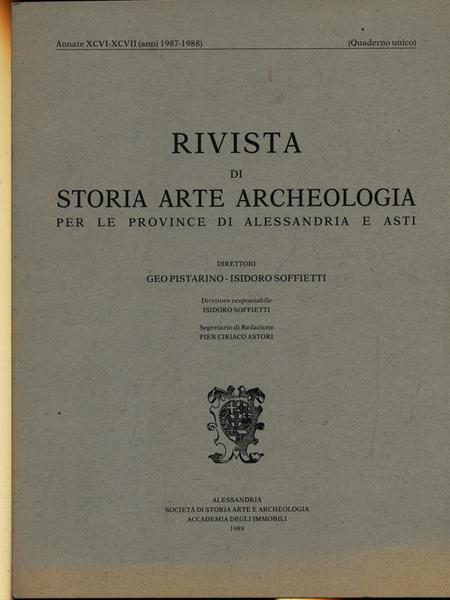 Rivista di storia arte archeologia per le province di Alessandria …