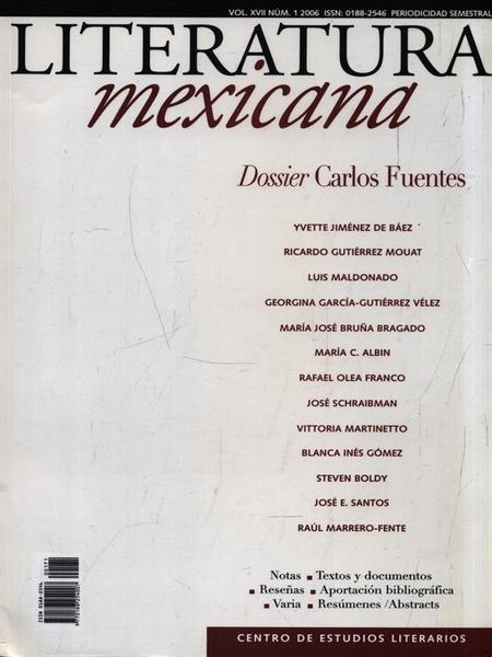 Literatura Mexicana Vol. XVII Num. 1 2006