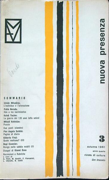 Nuova presenza 3/autunno 1961