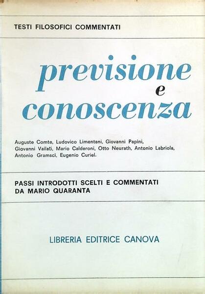 Previsione e conoscenza