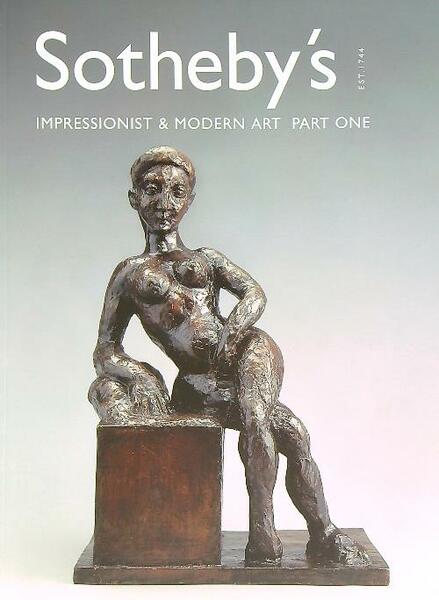 Sotheby's Est 1744. Impressionist & modern art. Part one
