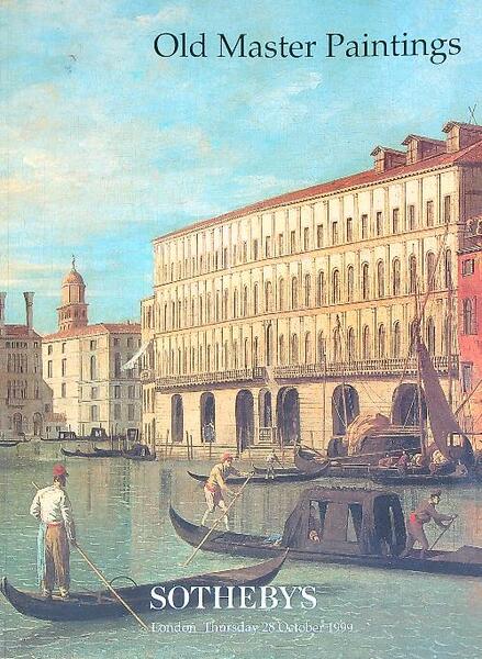 Sotheby's Sale L09 162/3938 Old Masters Paintings. 28 October 1999