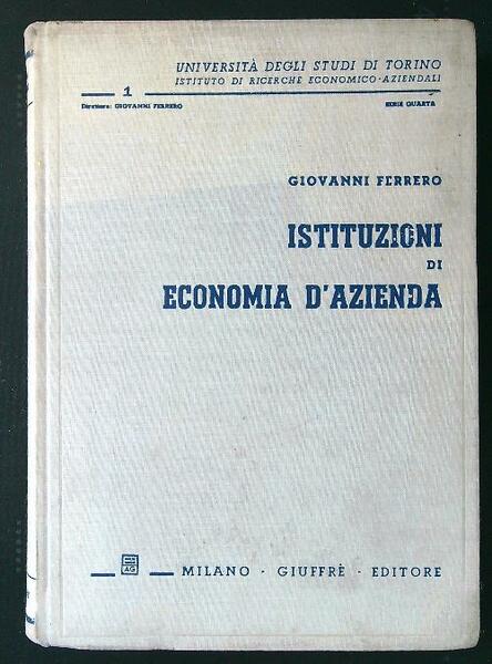 Istituzioni di economia d'azienda
