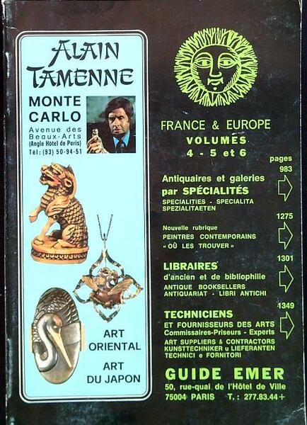 Guide Emer 1981-1982 Volume 4-5-6 section France-Europe