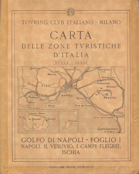 Carta delle zone turistiche d'Italia - Golfo di Napoli. Foglio …