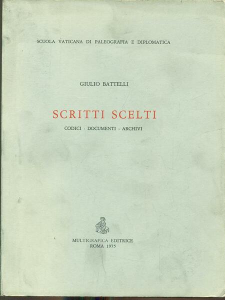 Scritti scelti