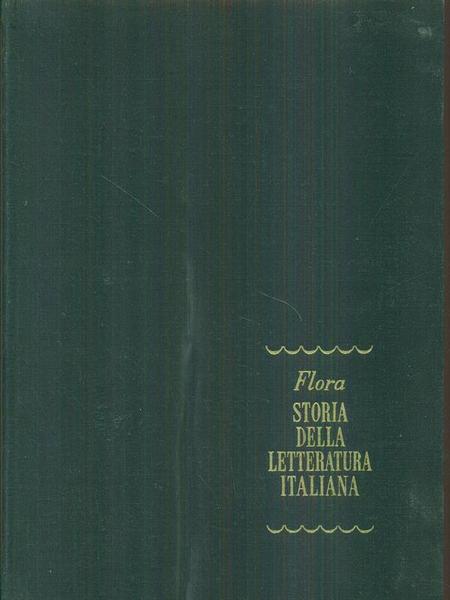 Storia della letteratura italiana volume III parte I