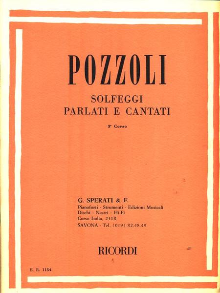Solfeggi Parlati e Cantati. 3 Corso