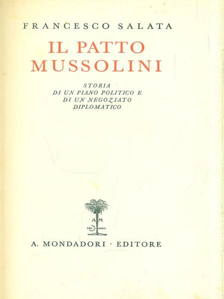 Il patto Mussolini