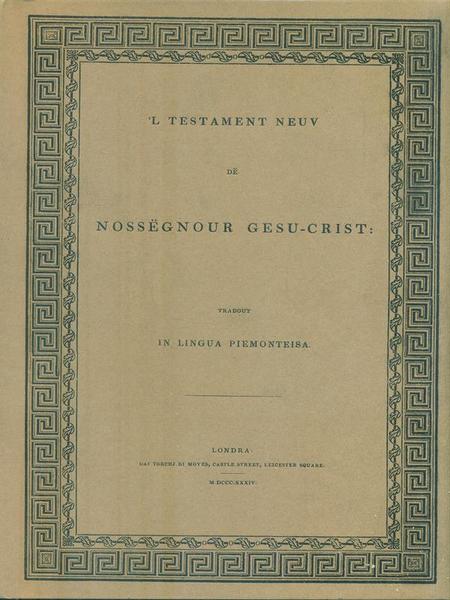 'L Testament Neuv de Nossegnour Gesu-Crist