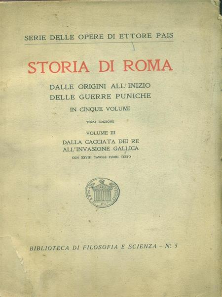 Storia di Roma. Volume III