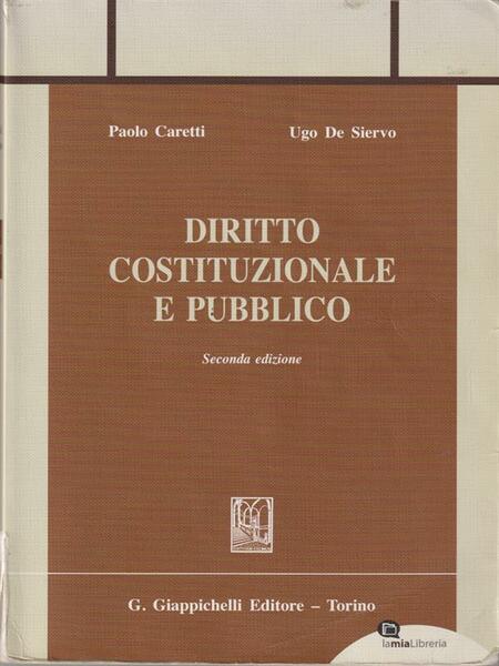 Diritto costituzionale e pubblico