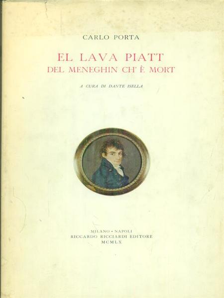 El lava piatt del meneghin ch'e' mort