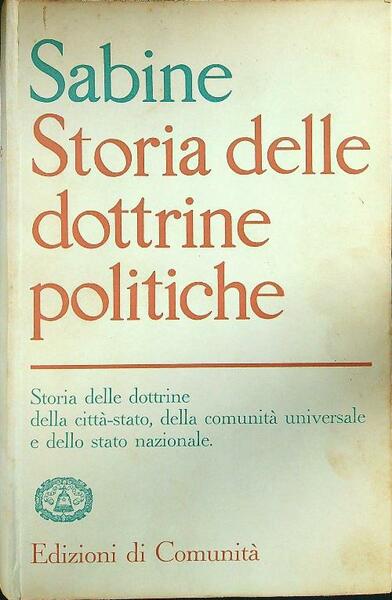 Storia delle dottrine politiche