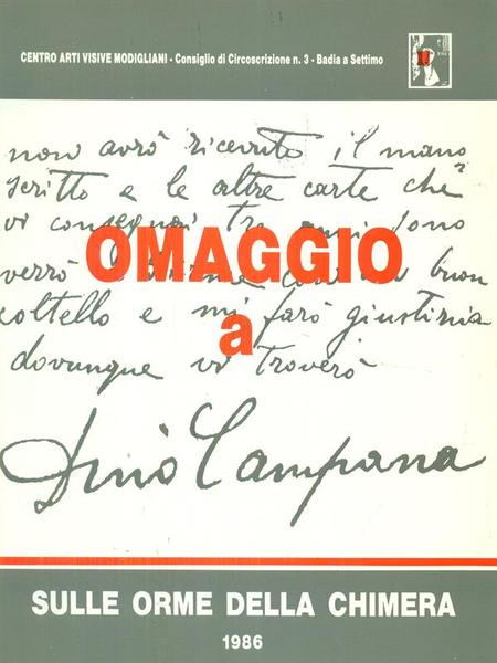 Omaggio a Dino Campana