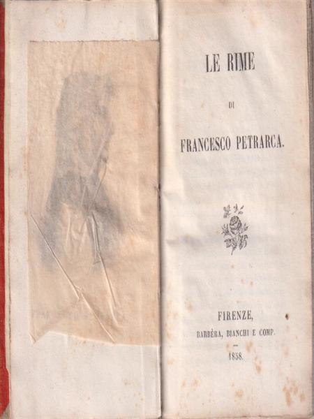 Le rime di Francesco Petrarca